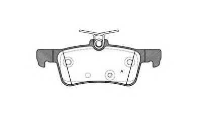 OPEN PARTS bpa156310 -  Комплект тормозных колодок, дисковый тормоз